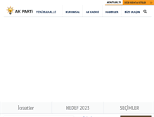 Tablet Screenshot of akpartiyenimahalle.org